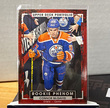 Upper Deck 2015-16 Portfolio Hockey Rookie Phenom Connor McDavid Oilers #250 picture