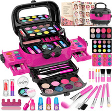 58 Pcs Kids Makeup Toys Kit for Girls, Real Washable Make Up Set, +  picture