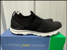 Brand New In Box ABEO Access Metallic Black Women's Comfort Shoes Lightweight Sl picture
