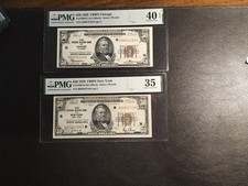 2 50.00 Federal Reserve Bank Notes  NY Chicago PMG 40- 35 C Photos picture
