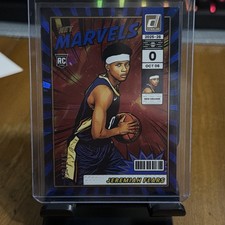 2025-26 Panini Donruss Jeremiah Fears #18 Rookie Net Marvels Blue Cubic /149 picture