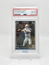 Topps 2006 Topps Chrome Peyton Manning #8 Indianapolis Colts Graded picture