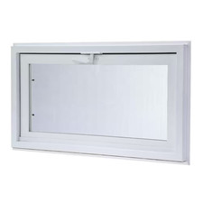 32.25 In. X 14.25 In. White Double-Pane Insulated Glass Hinged Vinyl Hopper Insw picture