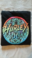 Hurley Boys Black Pullover Hoodie Long Sleeve Graphic Logo Size M picture
