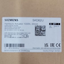 Siemens SKD62U Hydraulic Actuator 1000N 20mm 24VAC/DC 50/60Hz picture