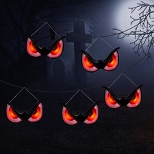 5 Pack Halloween Outdoor Spooky Eyes Flashing Lights Projector with Motion picture