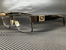 VERSACE VE1274 1436 Matte Black Rectangle Men's 57 mm Eyeglasses picture