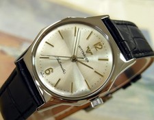 1960's Vintage WITTNAUER  Automatic,  Stunning SILVER Dial, Serviced, Warranty picture