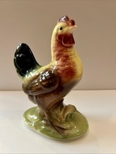 VTG Royal Windsor 6 3/4” Chicken Figurine Ceramic Light Green Base England picture