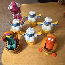 Vintage 1987-1990 McDonald's Changeables Happy Meal Toy Lot - 7 McDinos & Robots picture
