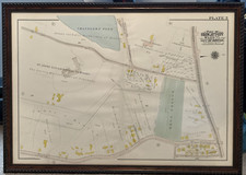 Historic Brighton City of Boston Mass Ward 25 Map Plate 5 Framed 35