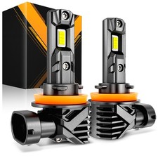 AUXBEAM H11 LED Headlight Kit High Low Beam Bulb White 6500K 25000LM 70W Canbus picture