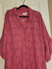 Susan Graver Semi Sheer Pink Dress XL picture