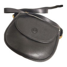 GUCCI Shoulder Bag Black Leather W 9.8 x H 8.7 x D 2.4 in picture