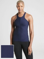 Athleta Intensity Support Tank Top In Supersonic Dress Blue Size XS Workout Yoga picture
