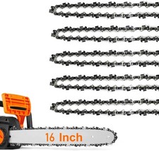 5Pack Stihl Chainsaw Chain 16 Inch Fits Stihl 61PMM355, MS 017, MS 170, MS 171 picture