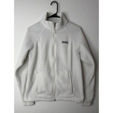 Columbia Womens Benton Springs Full Zip Fleece Jacket White Medium picture