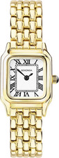 Monica Ladies 20Mm Quartz Watch in White with Roman Numerals, Analogue Display a picture