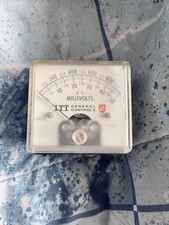 Vintage ITT General Controls 500R106 DC Millivolt Meter Working NO RESERVE picture