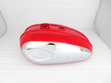 Brand New BSA C15 Red Painted & Chrome Gas Fuel Petrol Tank (Repro) Guaranteed picture