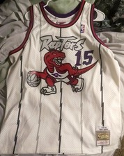 Vince Carter White Raptors Throwback Jersey Size XL Mitchell & Ness picture