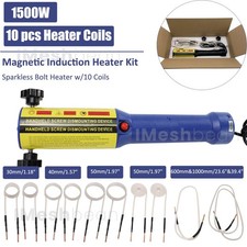 1500W Magnetic Induction Heater Kit for Automotive No Open Frame Heat w/10 Coils picture