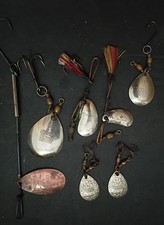 Vintage Pflueger & Four Bros Colorado / Indiana Spinner Lures Lot - Metal Blades picture