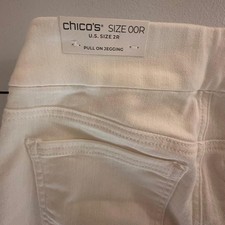 Chico's white pull up jogging size 2R NWT picture