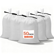 VEVOR 16x26 in Heavy Duty Empty Flood Sandbags with Ties 50Pack 50lb Capacity picture