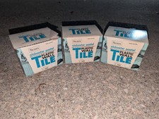 1950s Sears Dawn Gray Plastic Wall Tiles 4.25 Vintage NOS Mid Century 15sqft picture