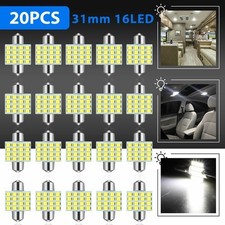 20Pcs 31MM Festoon DE3175 LED Map/Dome Interior Light Bulbs 6000K White CANBUS picture