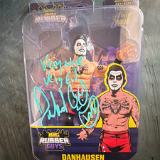 Major Bendies Big Rubber Guys Danhausen Signed Action Figure Wrestling Plastic picture