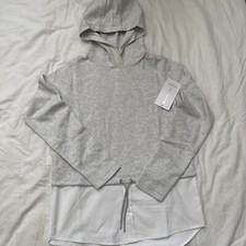 athleta gallery hoodie top gray womens size xs $109 picture