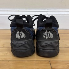 Vintage 1996 Nike Air Bakin Allah Banned Logo RARE Blue Black Sneakers Size 8 picture