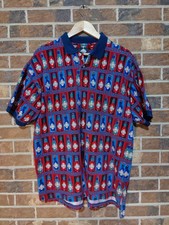 Vintage Tabasco Novelty Polo Shirt Men’s Large Hot Sauce Print Y2K Unique picture