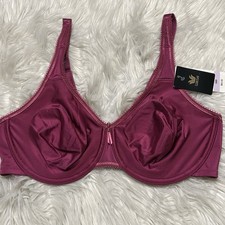 Wacoal 38D Bra Berry Fizz Basic Beauty 855192 Underwire Bow Back Closure NEW picture