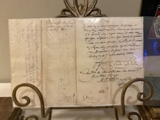 1701 Antique French Financial Promissory Note Manuscript - Aurillac Debt picture