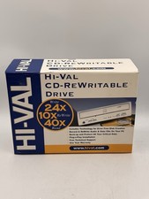 Hi-Val CD-Rewriteable Drive Internal 24X 10X 40X  CD-R CD-RW  New Factory Sealed picture