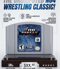 WWF No Mercy N64 Video Game Cartridge NTSC Classic Wrestling Battle Action Game picture