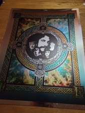 RUSH Neil Peart The Professor Art Print Poster by MACRAE Galaxy Foil Ed of 15 picture
