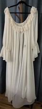 Wisteria by Diane Samandi RARE White Bridal Robe Negligee Lingerie 3X picture