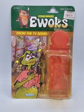 Vintage Kenner Star Wars Ewoks Cartoon Lady Gorneesh - Card Back With Bubble- picture