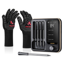 Inkbird 4-Probe Wireless Meat Thermometer BBQ Gloves Three-Mode WiFi Bluetooth picture