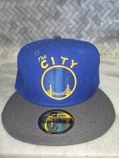 GOLDEN STATE WARRIORS HAT THE CITY NEW ERA 59FIFTY FITTED HAT 7 1/8 picture