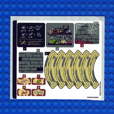 New LEGO Harry Potter Hogwarts Castle Potions Class 76431 Sticker Sheet Qty 1 picture