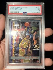Topps 1997 Topps Chrome Kobe Bryant #171 Los Angeles Lakers PSA 5 picture