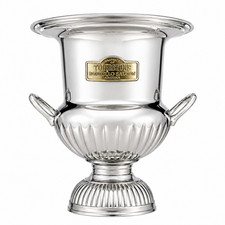 Tombstone Bordello Saloon Ice Bucket Chrome Brass Tag Old West Vintage Style picture