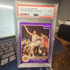 RARE 1985 Star Kareem Abdul-Jabbar #5 Highest Graded PSA 9 (POP 10) HOF picture