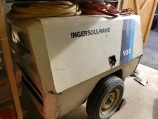 Ingersoll Rand DIESEL Towable Air Compressor Jack Hammer Construction picture