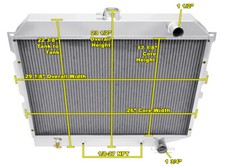 4 Row Kool Champion Radiator for 1970 71 72 73 1974 Dodge Challenger Hemi Engine picture